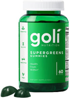 Supergreen Vitamin Gummy - 60 Count - Essential Vitamins and Minerals - Plant-Based, Vegan, Gluten-Free & Gelatin Free - Health from Within, Pack of 1